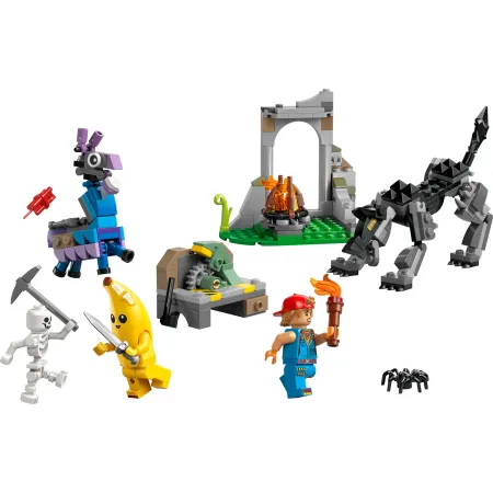 LEGO Fortnite 77075 skórek i Iskra oraz obóz