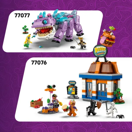 LEGO Fortnite 77075 skórek i Iskra oraz obóz