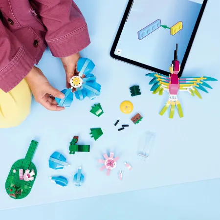 LEGO Creator 3 w 1 31384 DZIKIE ZWIERZĘTA: KOLOROWY KOLIBER