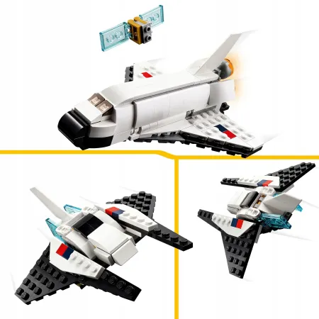 Klocki Lego Creator 31134 Prom kosmiczny Astronauta z Flagą 144 Elementy