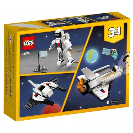 Klocki Lego Creator 31134 Prom kosmiczny Astronauta z Flagą 144 Elementy