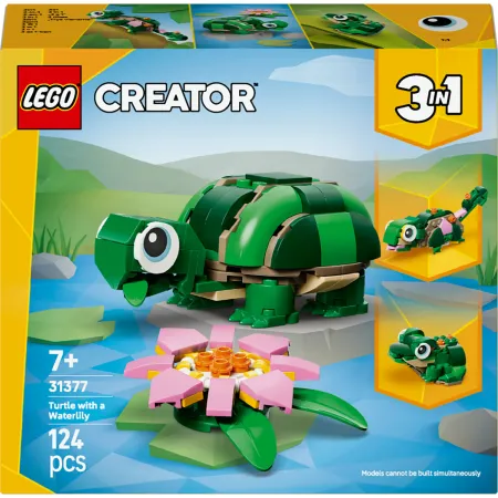 LEGO Creator 3 w 1 31377 ŻÓŁW I KWIAT LILII WODNEJ