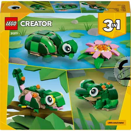 LEGO Creator 3 w 1 31377 ŻÓŁW I KWIAT LILII WODNEJ