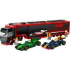 Klocki Zestaw LEGO CITY 60445 F1 Ciężarówka z bolidami RB20 i AMR24