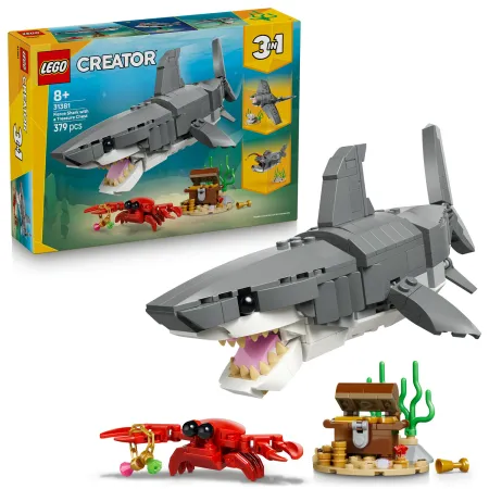 LEGO Creator 3 w 1 31381 GROŹNY REKIN I SKRZYNIA ZE SKARBEM