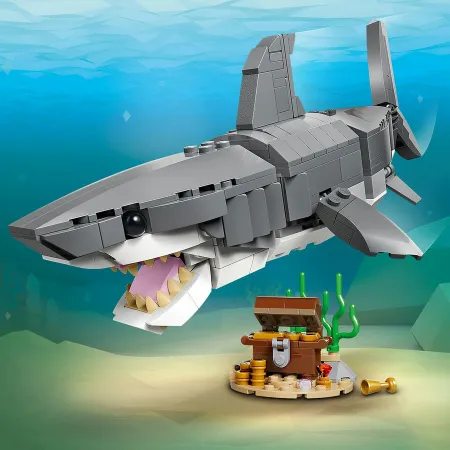 LEGO Creator 3 w 1 31381 GROŹNY REKIN I SKRZYNIA ZE SKARBEM