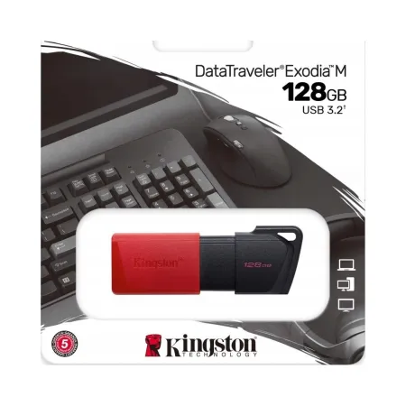 Pendrive Kingston Data Traveler Exodia M 128 GB USB 3.2 czerwony
