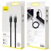 Baseus kabel USB-C/USB-C 100W 5A Power Delivery QC 3.0 nylonowy oplot 2m