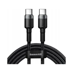 Baseus kabel USB-C/USB-C 100W 5A Power Delivery QC 3.0 nylonowy oplot 2m