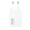 Oryginalna ładowarka Xiaomi 45W Turbo Charging Power Adapter USB-A biała PD