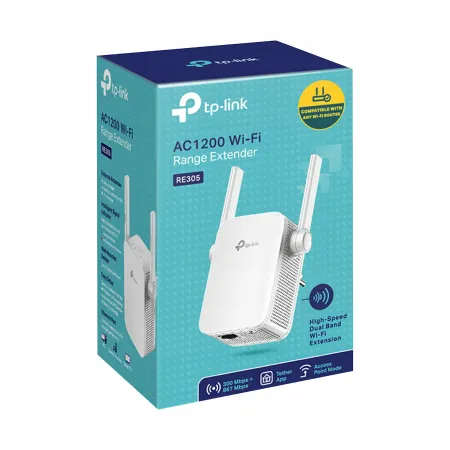 REPEATER PRZEDŁUŻACZ Wzmacniacz sieci TP-LINK DualBand AC1200 (RE305)