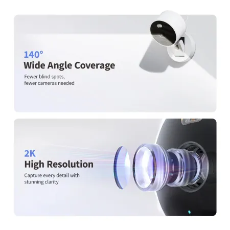 Kamera IP Aqara Camera G100 monitoring 24/7 Rozdzielczość 2K CZARNA