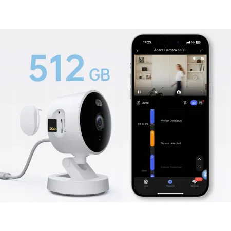 Kamera IP Aqara Camera G100 monitoring 24/7 Rozdzielczość 2K CZARNA
