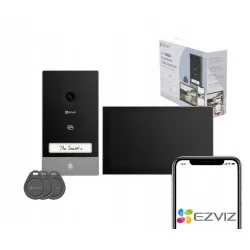 Wideodomofon WiFi HP7 EZVIZ 2-żyłowy furtka brama czytnik 3 breloki