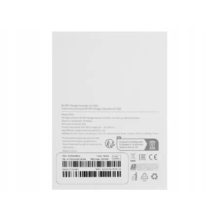 WZMACNIACZ SYGNAŁU Xiaomi Mi WiFi Range Extender AC1200 REPEATER 1200Mb/s