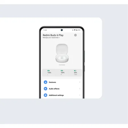 Słuchawki bezprzewodowe Xiaomi Redmi Buds 6 Play Dokanałowe Bluetooth 5.4