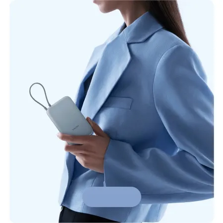 Powerbank Xiaomi 10000mAh z Wbudowanym Kablem USB-C Ice Blue