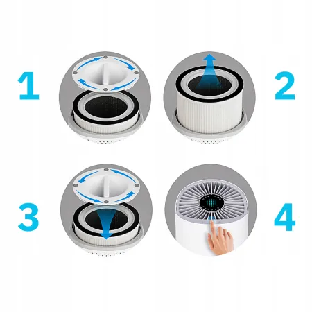 Oczyszczacz powietrza Webber AP8550 HEPA H13 WiFi UV-C Jonizacja Smart AI