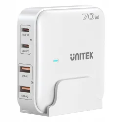 Unitek Ładowarka biurkowa GaN 70W 2xUSB-A 2xUSB-C Quick Charge