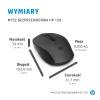 Myszka bezprzewodowa cicha HP 150 Mysz optyczna CZARNA 1600dpi