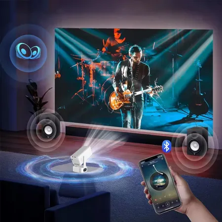 Przenośny mini Projektor Zenwire Full HD 1920x1080 4K Rzutnik Android WiFi