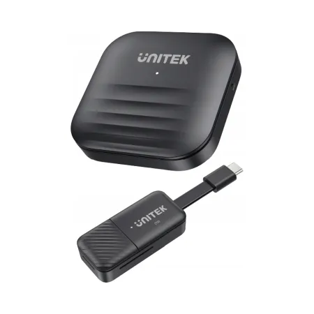 Unitek Bezprzewodowy transmiter HDMI USB-C zasięg do 50m, czarny
