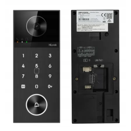 Wideodomofon IP WiFi HiLook PoE IP-VIS-PRO-K-W furtka brama czytnik kod PIN