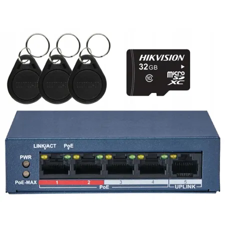 Wideodomofon IP WiFi HiLook PoE IP-VIS-PRO-K-W furtka brama czytnik kod PIN