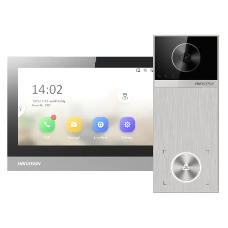Wideodomofon Hikvision DS-KIS613-S WiFi Aplikacja Furtka Brama Breloki