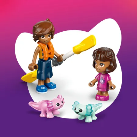 Klocki LEGO Friends 42681 Łódź z 2 figurkami i 2 aksolotlam