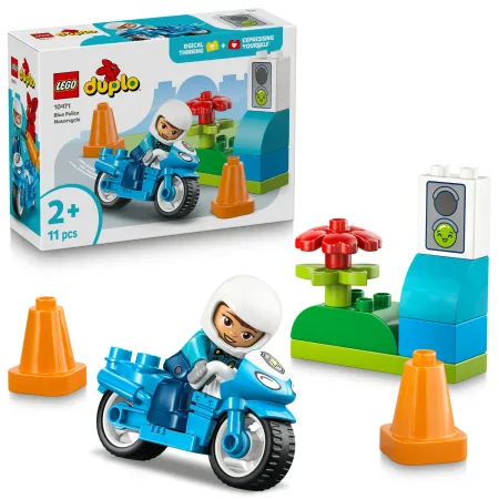 LEGO DUPLO niebieski motocykl policyjny 10471