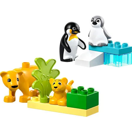 LEGO DUPLO Rodziny dzikich zwierząt: pingwiny i lwy 10442