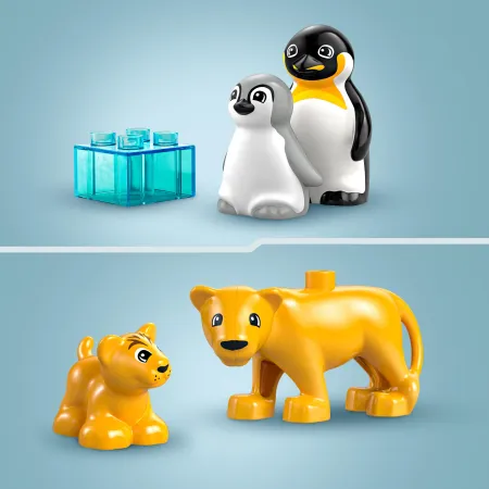 LEGO DUPLO Rodziny dzikich zwierząt: pingwiny i lwy 10442