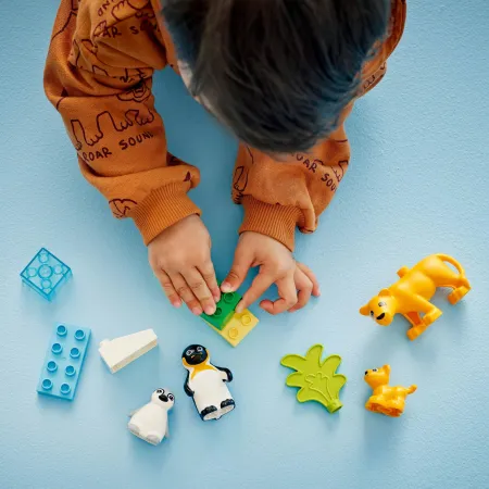 LEGO DUPLO Rodziny dzikich zwierząt: pingwiny i lwy 10442