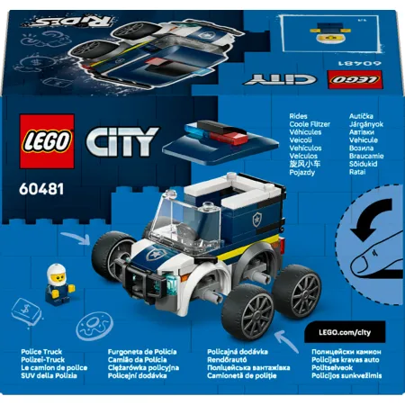 LEGO City 60481 Pojazdy ciężarówka policyjna dla dzieci