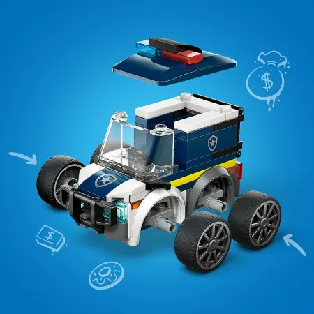 LEGO City 60481 Pojazdy ciężarówka policyjna dla dzieci