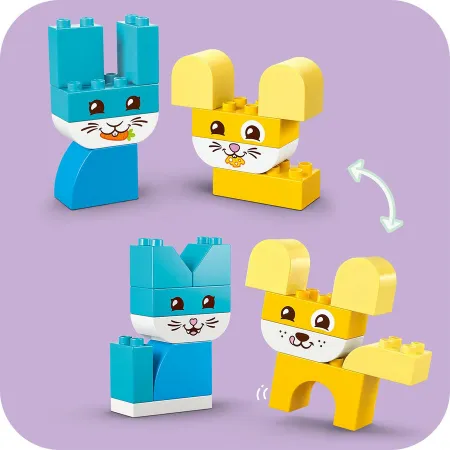 Klocki LEGO DUPLO 10477 kreatywne zwierzaki 3 w 1, zestaw dla dzieci +18 mc