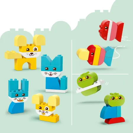 Klocki LEGO DUPLO 10477 kreatywne zwierzaki 3 w 1, zestaw dla dzieci +18 mc