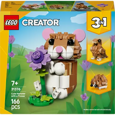 LEGO Creator 3 w 1 31376 Uroczy chomik z kwiatkiem