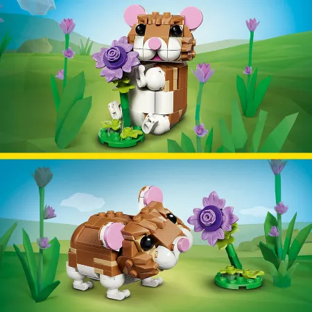LEGO Creator 3 w 1 31376 Uroczy chomik z kwiatkiem