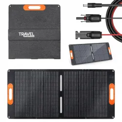 PRZENOŚNY SKŁADANY PANEL SOLARNY 100W VOLT POLSKA TRAVEL SOLAR DO POWERBOX