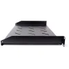 Półka rackowa uniwersalna Getfort 19 cali 1U 270mm czarna