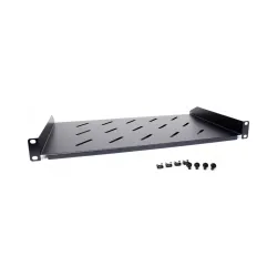 Półka rackowa uniwersalna Getfort 19 cali 1U 270mm czarna