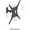 Uchwyt TV Getfort LED/LCD 23-65 cali 30kg Vesa 400x400 Full-Motion