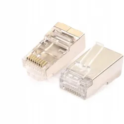 WTYK SIECIOWY GETFORT RJ45 CAT.6 8P8C EKRANOWANY z prowadnicą (100szt)
