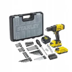 Wiertarko-wkrętarka Stanley FatMax SFMCD700D2A-QW 2x2Ah + akcesoria 100szt.