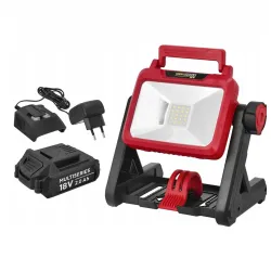 Akumulatorowa lampa robocza 18V 2000lm Zestaw Akumulator 2ah + Ładowarka