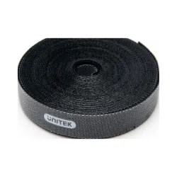 Taśma rzepowa czarna 5m x 14mm rolka Unitek OT142BK