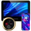 WIZJER INTELIGENTNY EZVIZ EP4 GOLD 4K 155° DETEKCJA TWARZY BATERIA 7100mAh