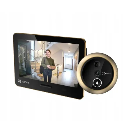 WIZJER INTELIGENTNY EZVIZ EP4 GOLD 4K 155° DETEKCJA TWARZY BATERIA 7100mAh